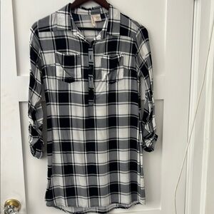 Passport White and Blue Mini Dress